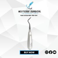 Flohr dental elevator NES-786-644 stainless steel instrument for tooth extraction and oral surgery.