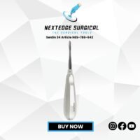 Seldin 34 dental elevator NES-786-642 stainless steel instrument for tooth extraction and oral surgery.
