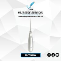 Luxier Straight NES-786-799 stainless steel dental instrument with straight design for tooth and root elevation.
