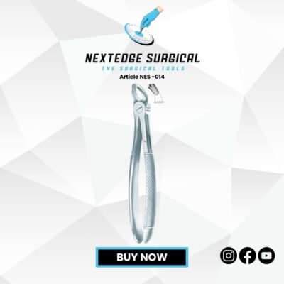 "Article NES-014 stainless steel dental instrument for professional clinical and surgical use."