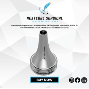Hartmann Ear Speculum – Stainless Steel ENT Diagnostic Instrument Article 12-130-04 Article 12-131-05 Article 12-132-06 Article 12-133-07