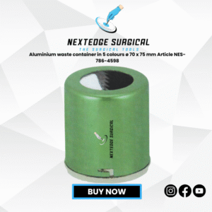 Aluminium waste container in 5 colours ø 70 x 75 mm Article NES-786-4598