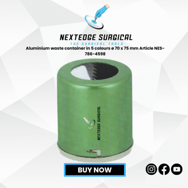 Aluminium waste container in 5 colours ø 70 x 75 mm Article NES-786-4598