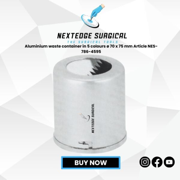 Aluminium waste container in 5 colours ø 70 x 75 mm Article NES-786-4595