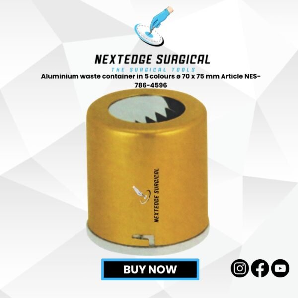 Aluminium waste container in 5 colours ø 70 x 75 mm Article NES-786-4596