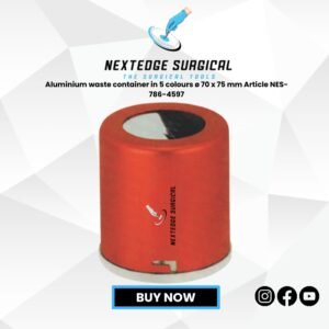Aluminium waste container in 5 colours ø 70 x 75 mm Article NES-786-4597