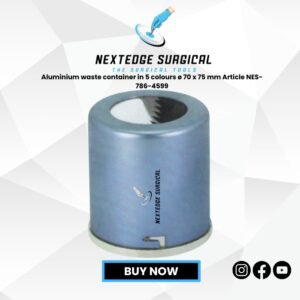 Aluminium waste container in 5 colours ø 70 x 75 mm Article NES-786-4599