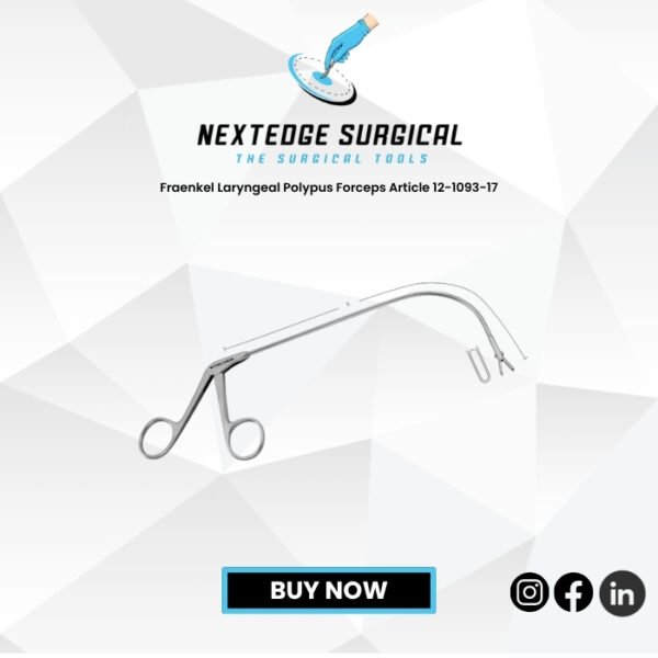 Fraenkel Laryngeal Polypus Forceps Article 12-1093-17