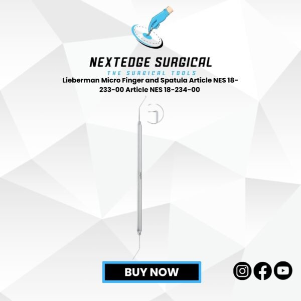 Lieberman Micro Finger and Spatula Article NES 18-233-00 Article NES 18-234-00