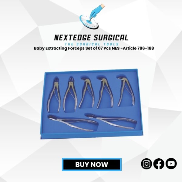 Baby Extracting Forceps Set of 07 Pcs NES -Article 786-188