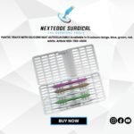 PASTIC TRAYS WITH SILICONE MAT AUTOCLAVABLE Available in 5 colours: beige, blue, green, red, white. Article NES-786-4506