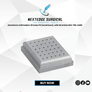 Aluminium mill holders 36 holes FG (small burs), with lid Article NES-786-4480