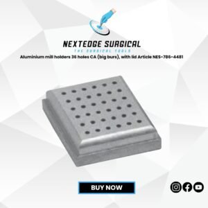 Aluminium mill holders 36 holes CA (big burs), with lid Article NES-786-4481