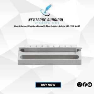 Aluminium mill holders Box with 2 bur holders Article NES-786-4488