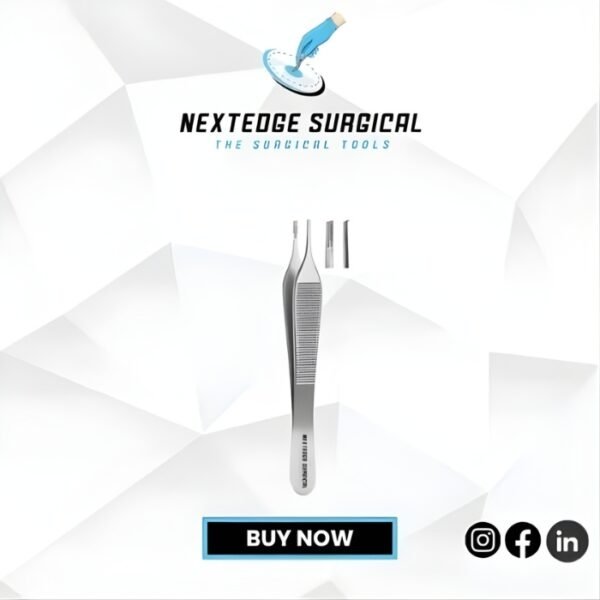 Adson 7×7 Tissue Forceps 7×7 Teeth Article NES-786-1314