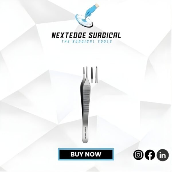 Adson Carbide Tipped Tissue Forceps Serrated Carbide Tips Article NES-786-1311