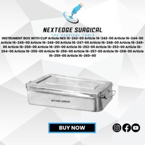INSTRUMENT BOX WITH CLIP Article NES 16-242-00 Article 16-243-00 Article 16-244-00 Article 16-245-00 Article 16-246-00 Article 16-247-00 Article 16-248-00 Article 16-249-00 Article 16-250-00 Article 16-251-00 Article 16-252-00 Article 16-253-00 Article 16-254-00 Article 16-255-00 Article 16-256-00 Article 16-257-00 Article 16-258-00 Article 16-259-00 Article 16-260-00