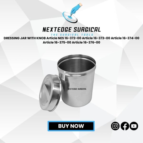 DRESSING JAR WITH KNOB Article NES 16-372-00 Article 16-373-00 Article 16-374-00 Article 16-375-00 Article 16-376-00