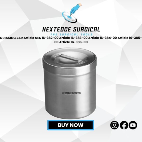 DRESSING JAR Article NES 16-382-00 Article 16-383-00 Article 16-384-00 Article 16-385-00 Article 16-386-00