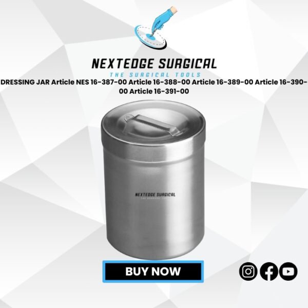 DRESSING JAR Article NES 16-387-00 Article 16-388-00 Article 16-389-00 Article 16-390-00 Article 16-391-00