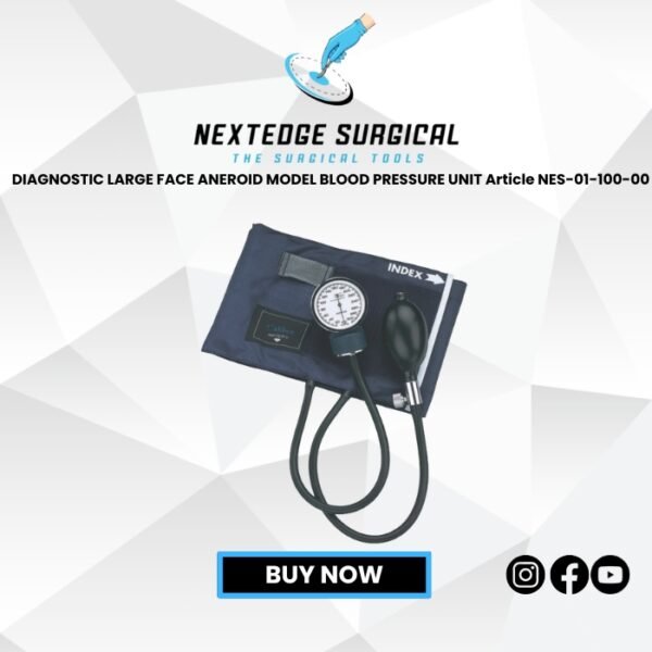 DIAGNOSTIC LARGE FACE ANEROID MODEL BLOOD PRESSURE UNIT Article NES-01-100-00