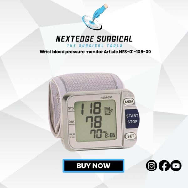 Wrist blood pressure monitor Article NES-01-109-00