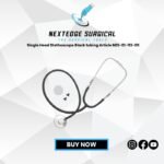 Single Head Stethoscope Black tubing Article NES-01-113-00