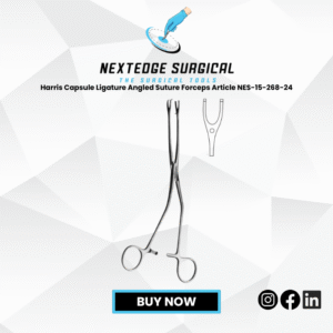 Harris Capsule Ligature Angled Suture Forceps Article NES-15-268-24