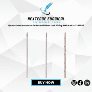 Liposuction Cannula Set for Face with Luer Lock Fitting Article NES-17-417-15