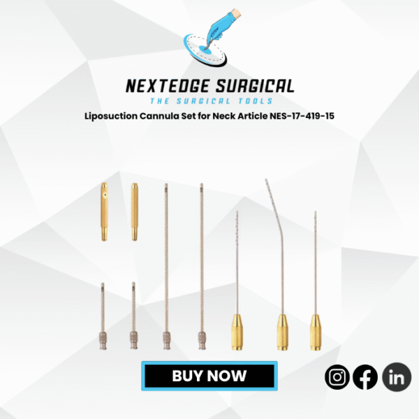 Liposuction Cannula Set for Neck Article NES-17-419-15