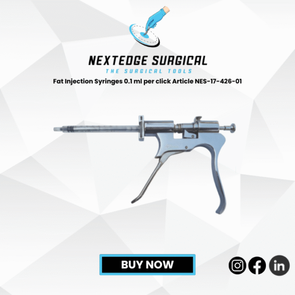 Fat Injection Syringes 0.1 ml per click Article NES-17-426-01