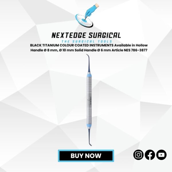 Sinus Lift Instruments Blue Plasma Coating Available in Hollow Handle Ø 8mm, Ø 9.5mm Solid Handle Ø 6mm Article NES-786-1817