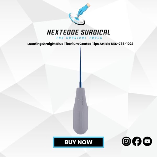 Luxating Straight Blue Titanium Coated Tips Article NES-786-1022