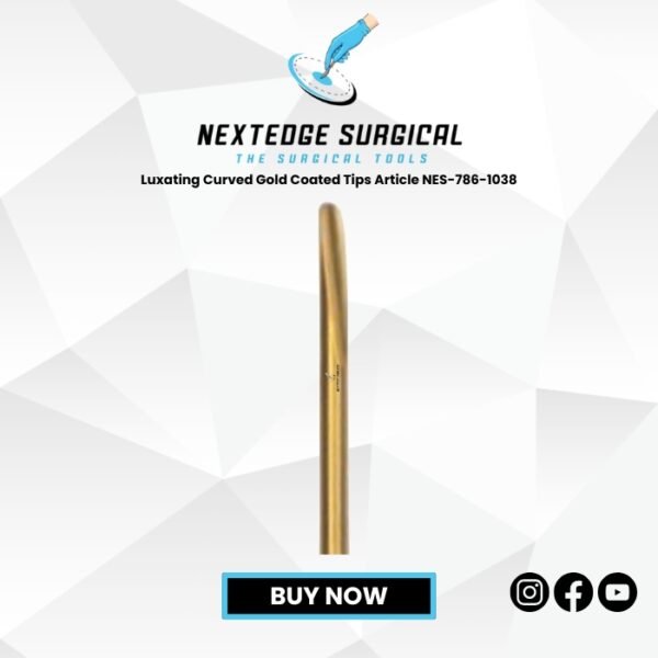 Luxating Curved Gold Coated Tips Article NES-786-1038
