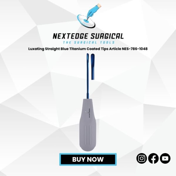 Luxating Straight Blue Titanium Coated Tips Article NES-786-1048