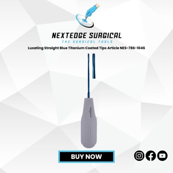 Luxating Straight Blue Titanium Coated Tips Article NES-786-1046