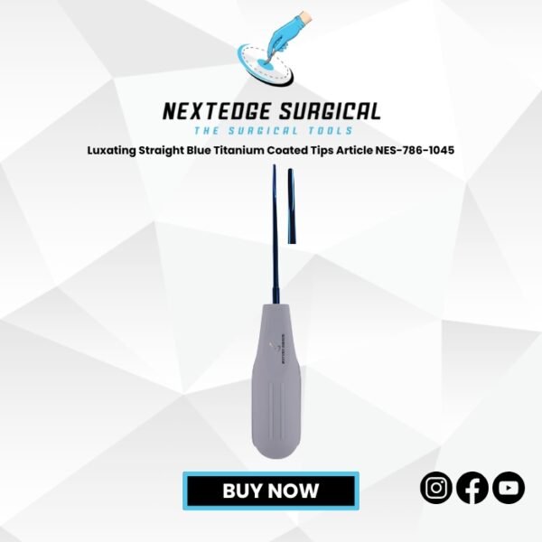 Luxating Straight Blue Titanium Coated Tips Article NES-786-1045