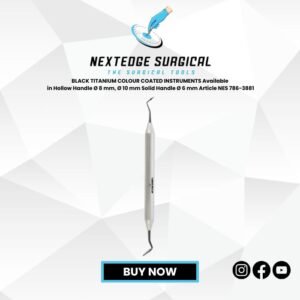 BLACK TITANIUM COLOUR COATED INSTRUMENTS Available in Hollow Handle Ø 8 mm, Ø 10 mm Solid Handle Ø 6 mm Article NES 786-3881