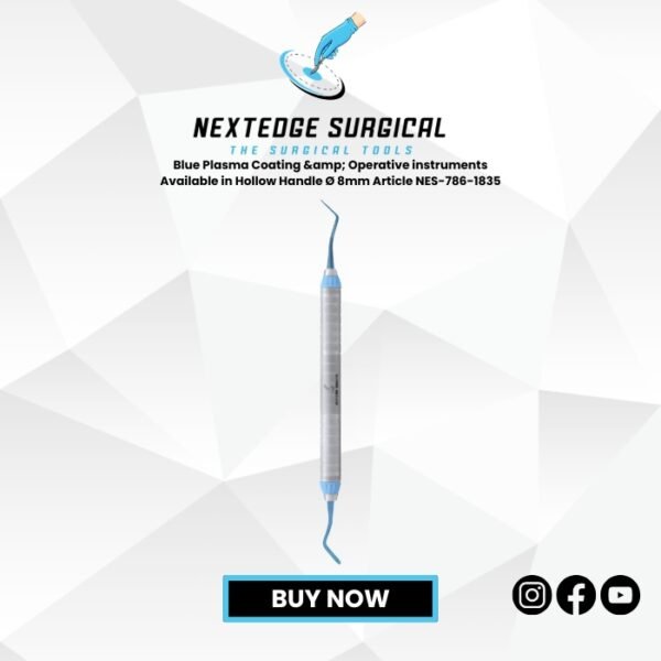 Blue Plasma Coating & Operative instruments Available in Hollow Handle Ø 8mm Article NES-786-1835