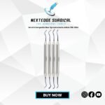 Set of 4 Composite Blue Tip Instruments Article NES 786-3924