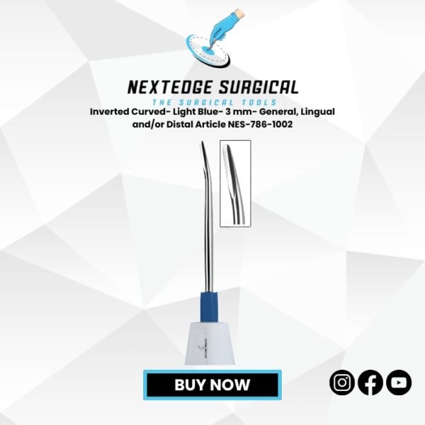 Inverted Curved- Light Blue- 3 mm- General, Lingual and/or Distal Article NES-786-1002