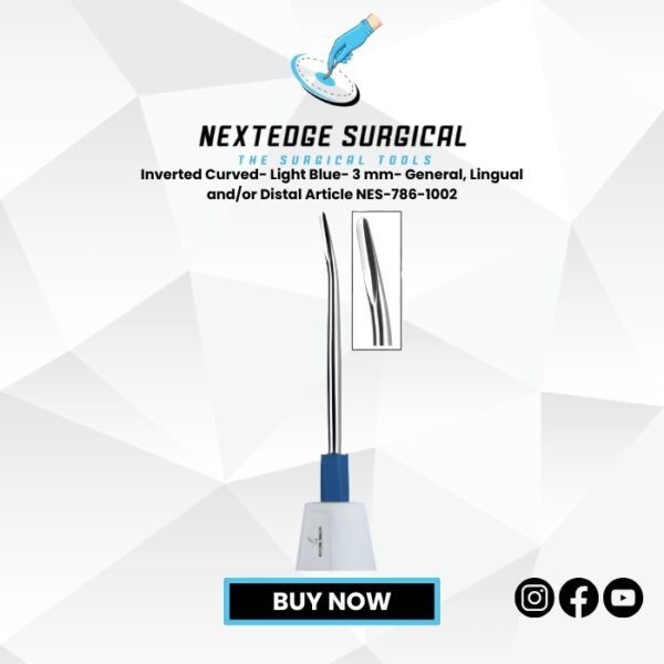 Inverted Curved- Light Blue- 3 mm- General, Lingual and/or Distal Article NES-786-1002