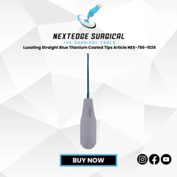 Luxating Straight Blue Titanium Coated Tips Article NES-786-1026