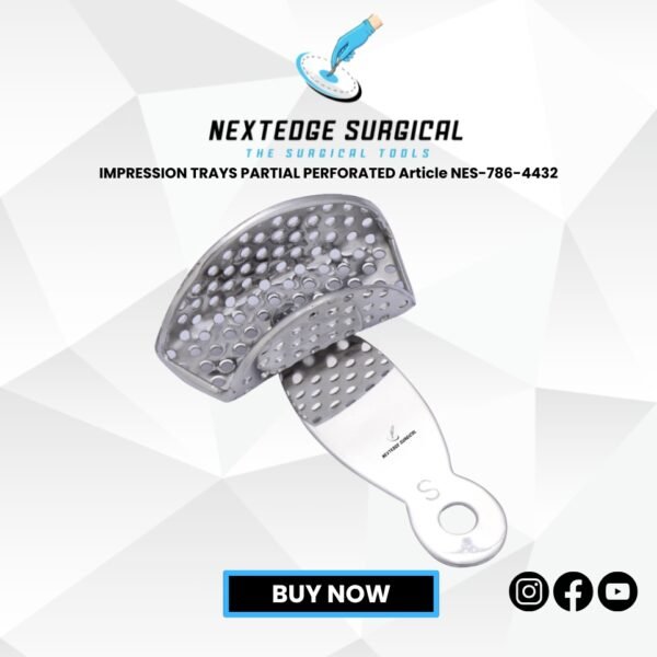 IMPRESSION TRAYS PARTIAL PERFORATED Article NES-786-4432