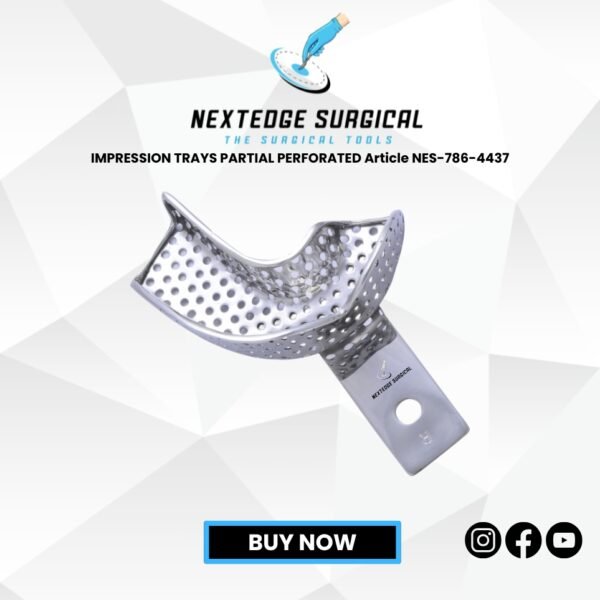 IMPRESSION TRAYS PARTIAL PERFORATED Article NES-786-4437