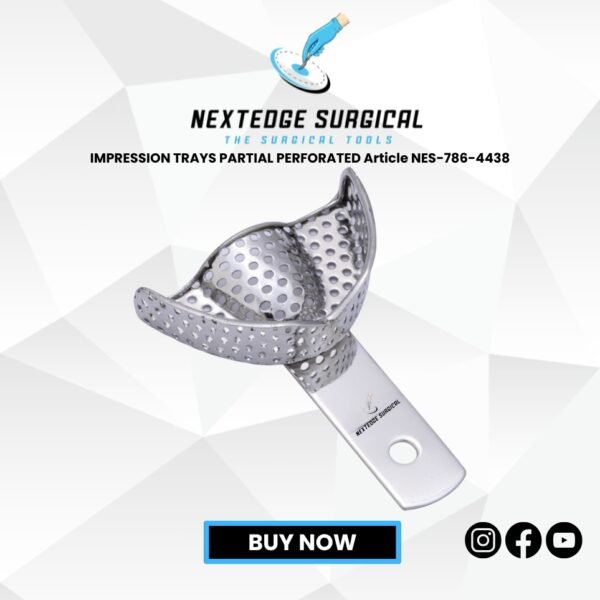 IMPRESSION TRAYS PARTIAL PERFORATED Article NES-786-4438