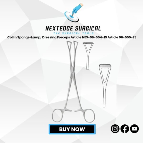 Collin Sponge & Dressing Forceps Article NES-06-554-19 Article 06-555-23