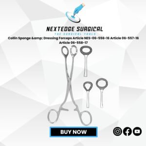 Collin Sponge & Dressing Forceps Article NES-06-556-16 Article 06-557-16 Article 06-558-17