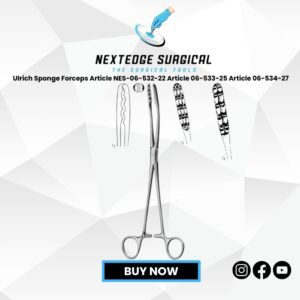 Ulrich Sponge Forceps Article NES-06-532-22 Article 06-533-25 Article 06-534-27