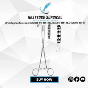 Ulrich Sponge Forceps Article NES-06-529-22 Article 06-530-25 Article 06-531-27